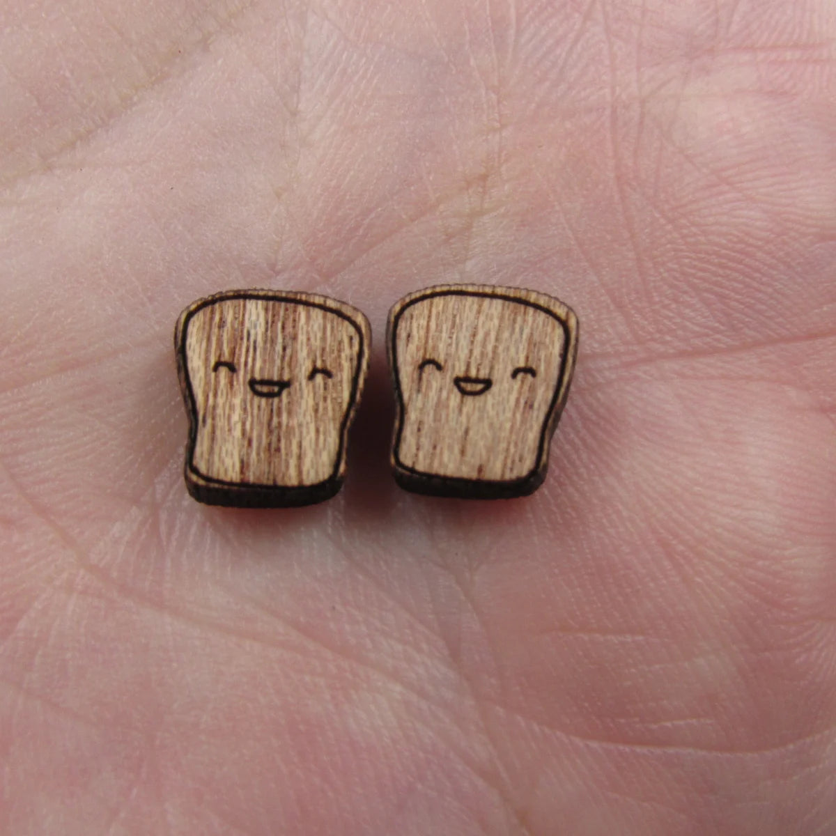 5 Pair Unfinished Blank Foods Wood Cabochon Eggs Toast Avocado Wooden Shape Charms Pendant For DIY Jewerly Earrings Suppliers