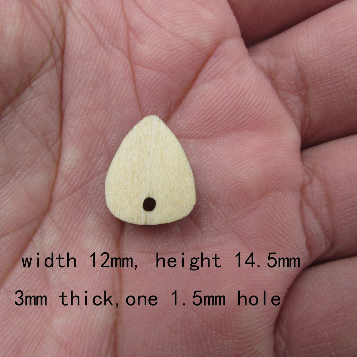 10 Pcs Unfinished Blank Wooden Raindrop Stone Shape Cutout Plywood Connector Jewelry Finding Supplies For Earrings