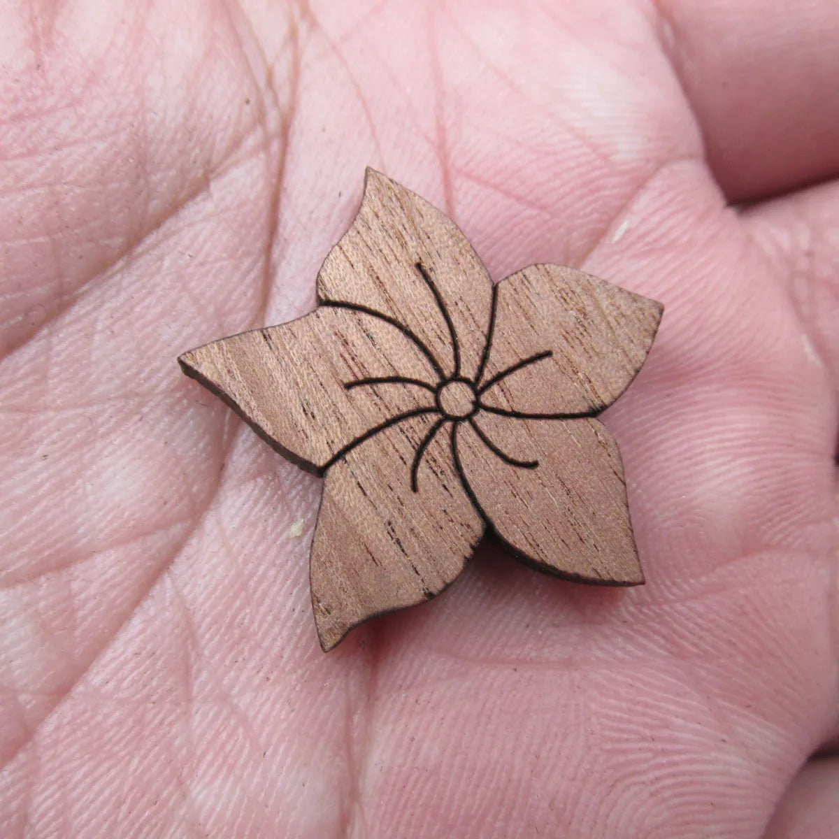 Laser Cut Jewelry Supplies Lotus Flower Unfinished Wooden Charms Pendants For Brooches Necklace  Jewerly Making