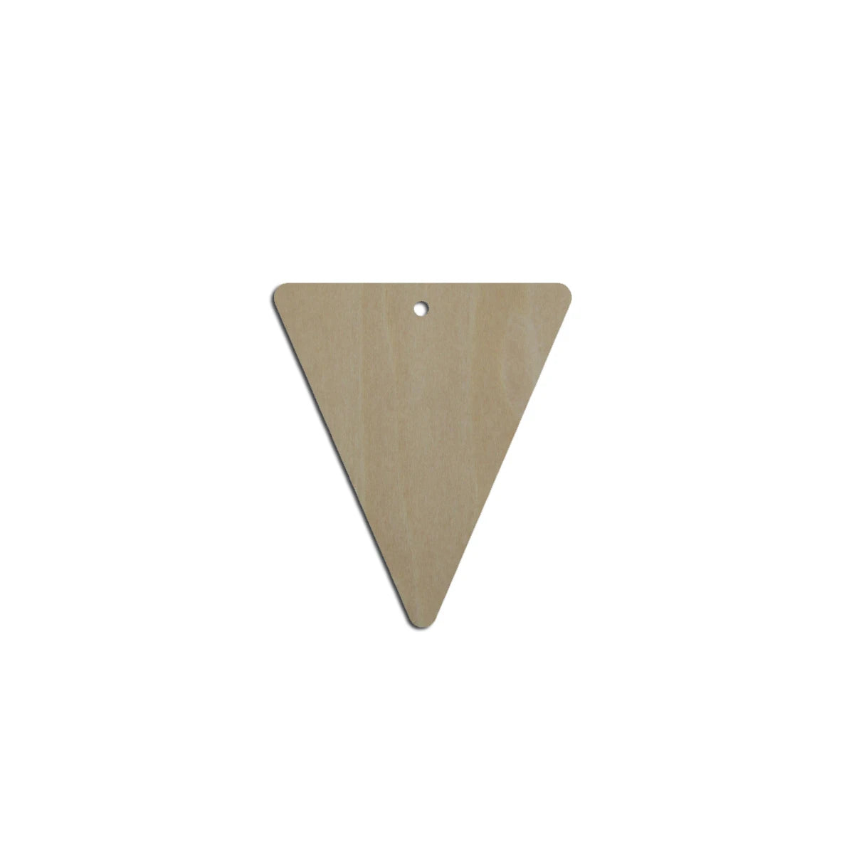 10pcs Laser Cut Unfinished Blank Wood Geometric Simple Triangle Cutout Shape Earring Pendant Jewelry Charm Finding