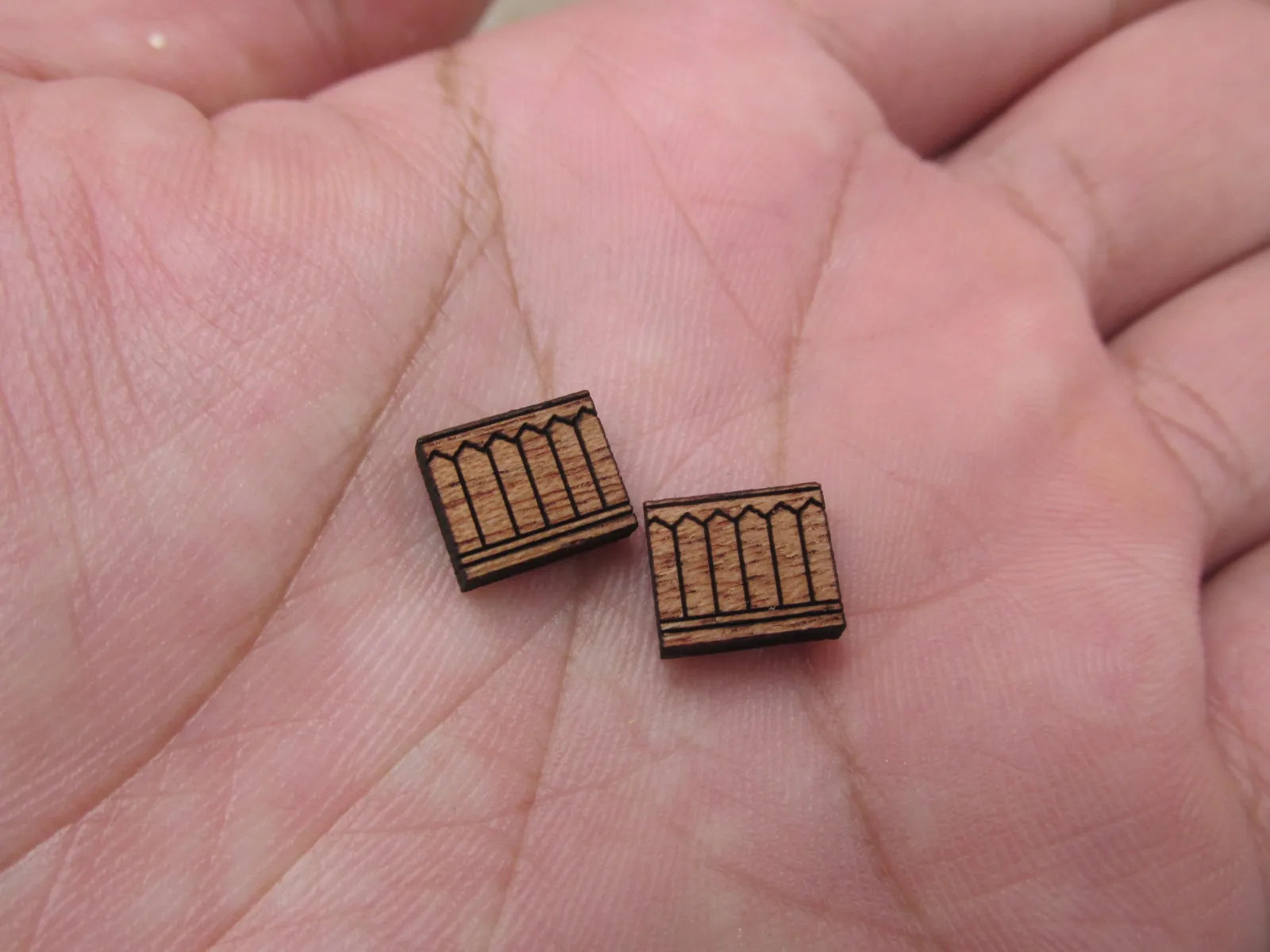 5 Pair Back to School Unfinished Blank Wood Cabochon Pencil Wooden Cutout Shapes For DIY Stud Earrings Supplies
