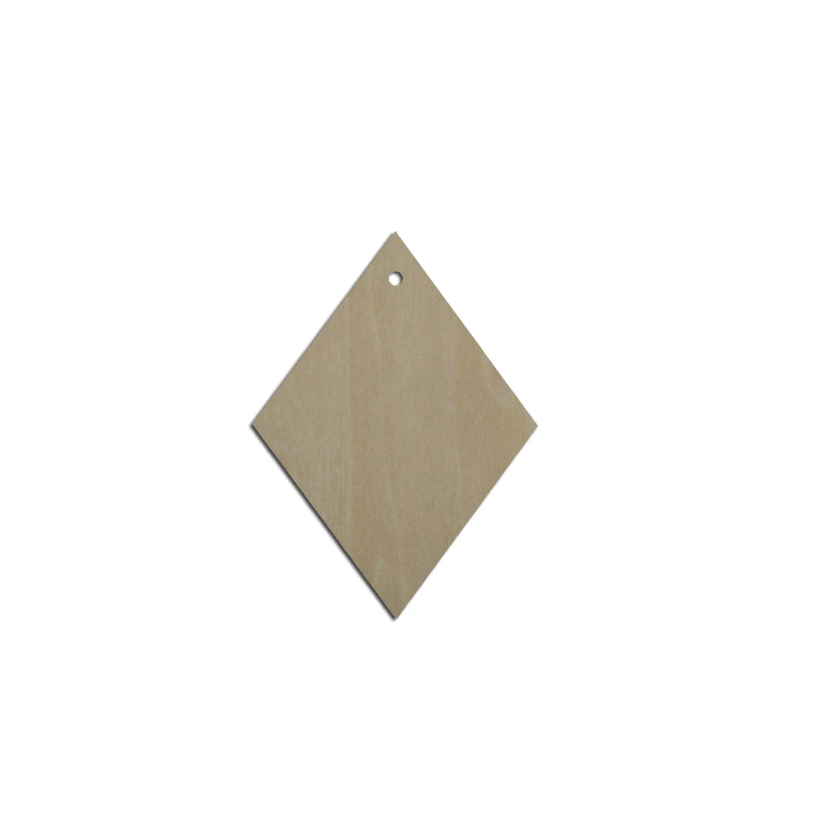 10pcs Laser Cut Unfinished Blank Wood Geometric Rhombus Diamond Cutout Shape Earring Pendant Jewelry Charm Finding