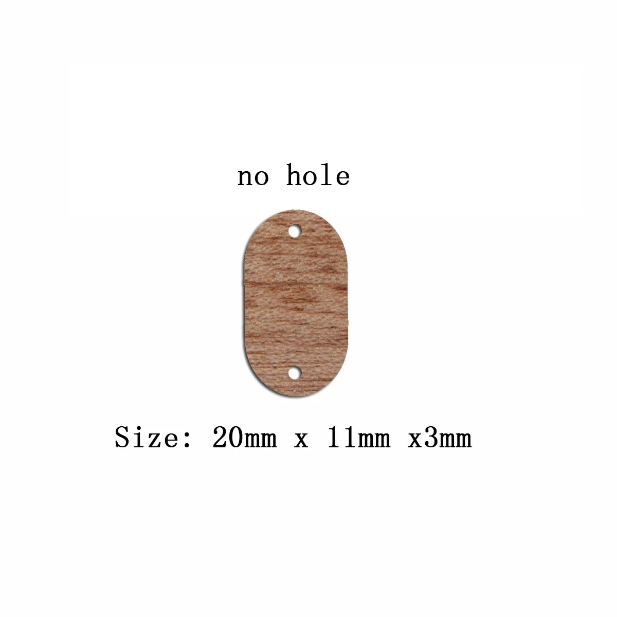 6pcs Unfinished Blank Wooden Geometric Oval Stud Earring Connector Pendant for Women Female Jewelry Making DIY Crafting