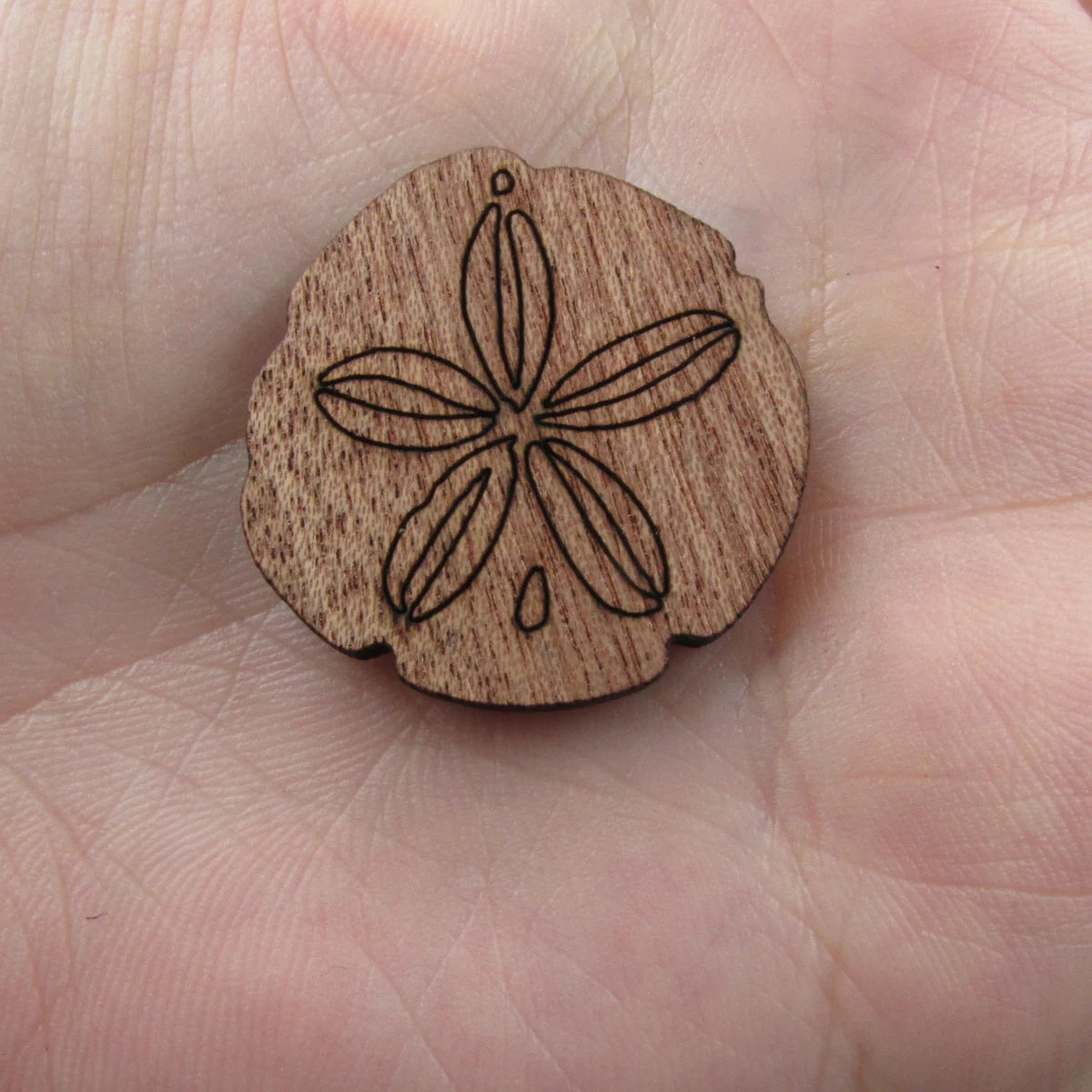 3 Pair Unfinished Ocean Animal Wooden Star Fish Sand Dollar Shape Cutout For Brooches Pin Magnet Pendant Charms Diy Making