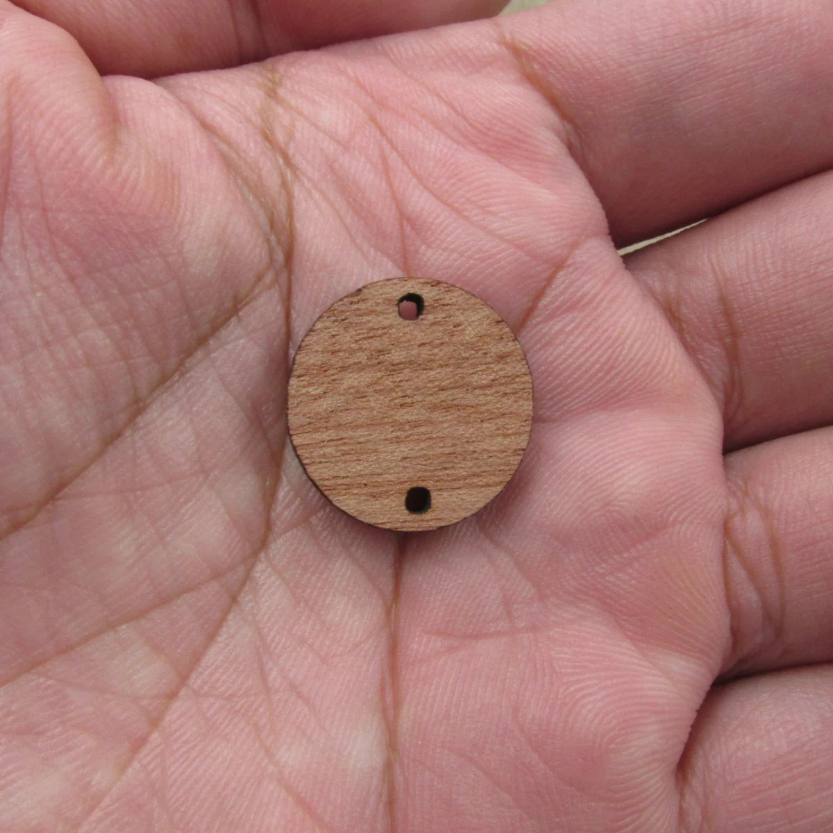6 Pcs Unfinished Blank Wooden Circle Torus Wood Shape Cutout Necklace Earring Pendant Connector For  DIY Making Jewelry