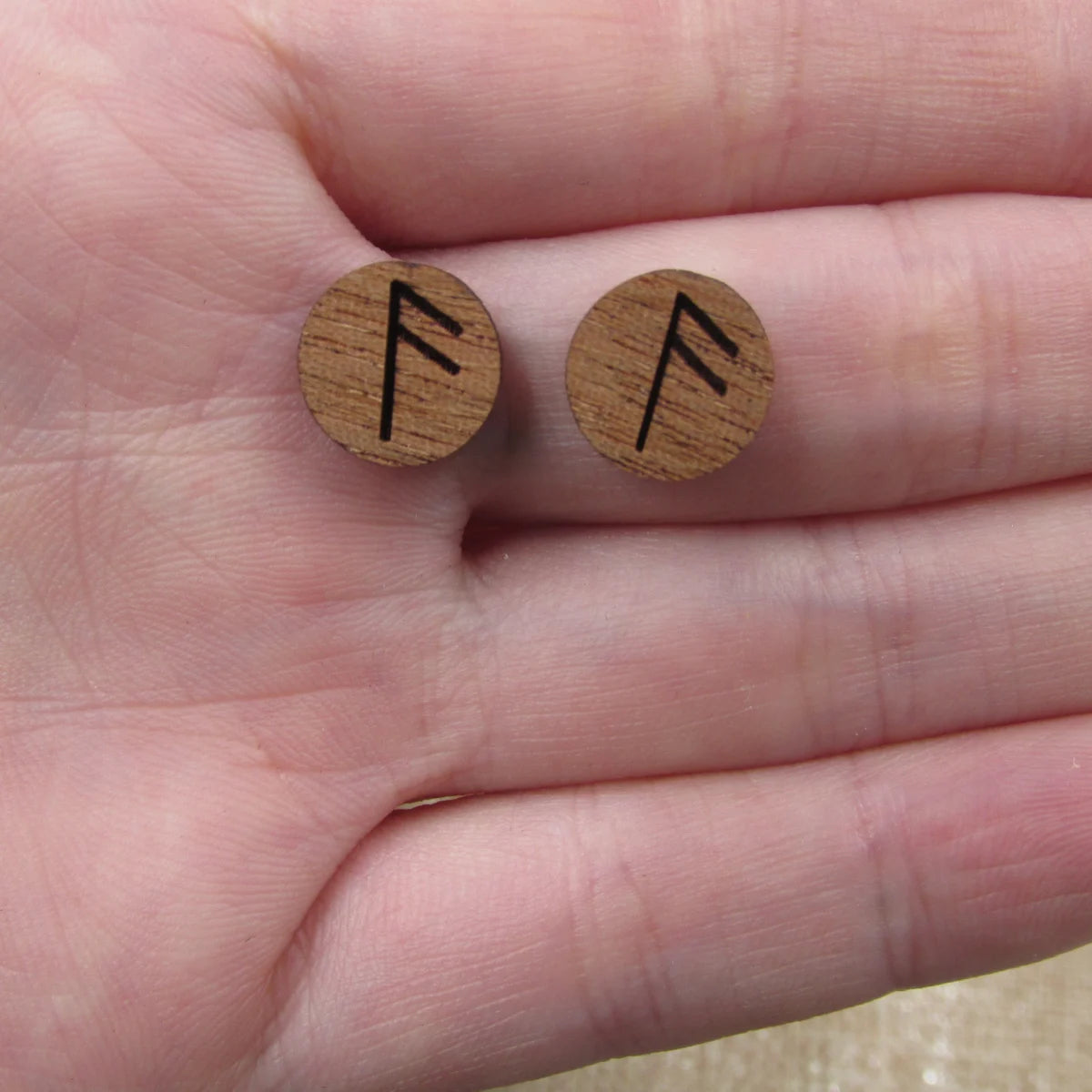 5 Pair Unfinished Blank Geometric Wooden Triquetra Triskell Symbol Cabochon Charm Laser Engrave Wood Shape Cutouts Earring