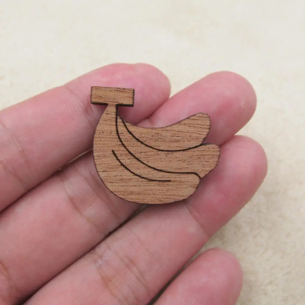 Unfinished Wood Charms Plants Pineapple Monstera Pendant Fruit Cactus Strawberry Watermelon Jewerly Accessory For DIY Protect