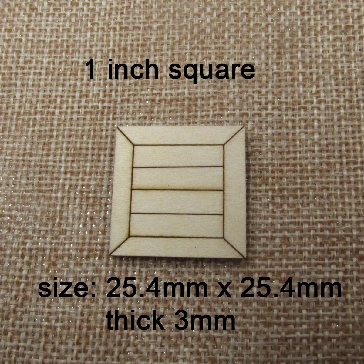 Unfinished Blank Miniature Wooden Tiles, Wood Flooring for Mini DIY Dollhouse, Furniture Crafts, 10Pcs