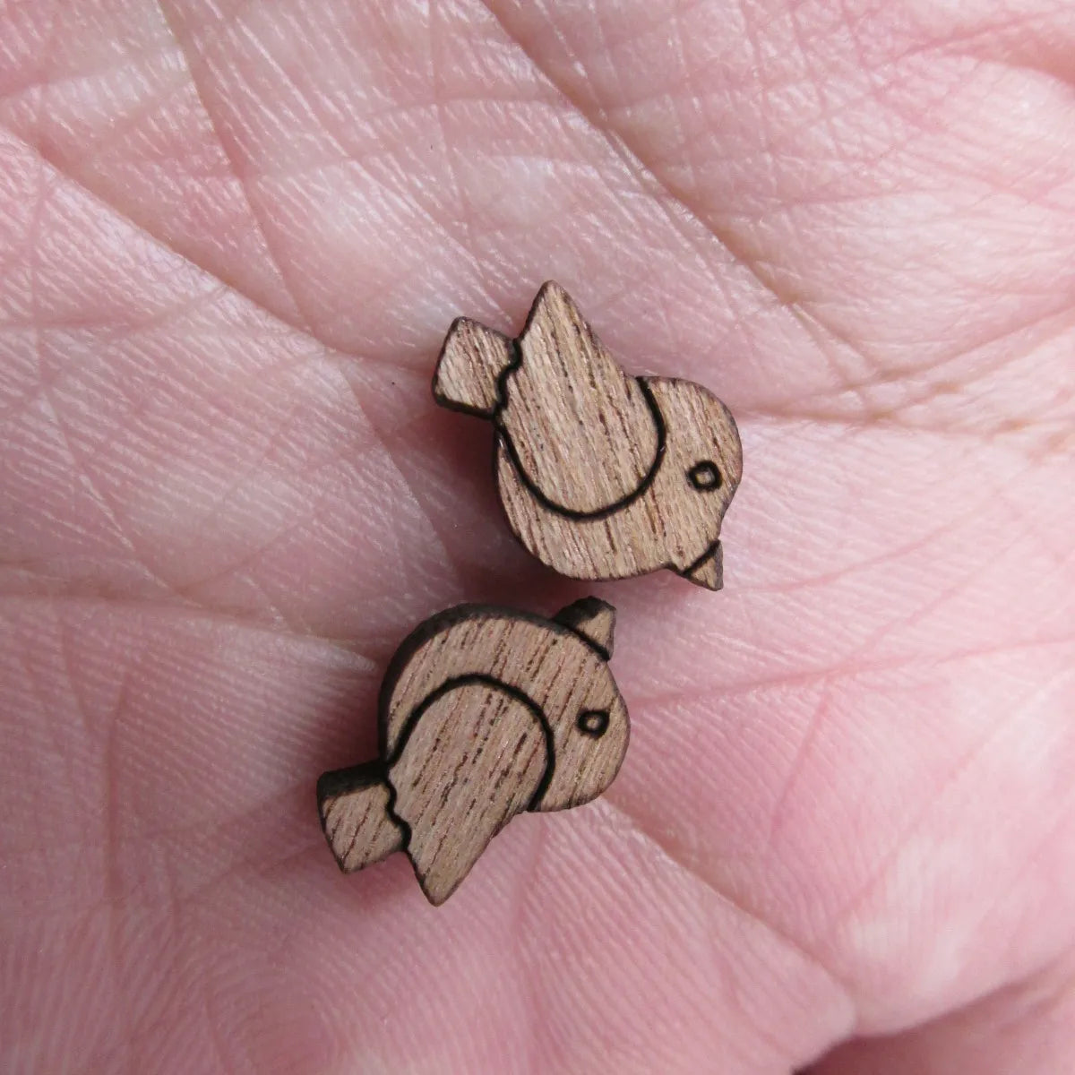 Laser Cut Unfinished Blank Wooden Bird Cabochon Charms For DIY Wood Craft  Earring Stud  Jewerly