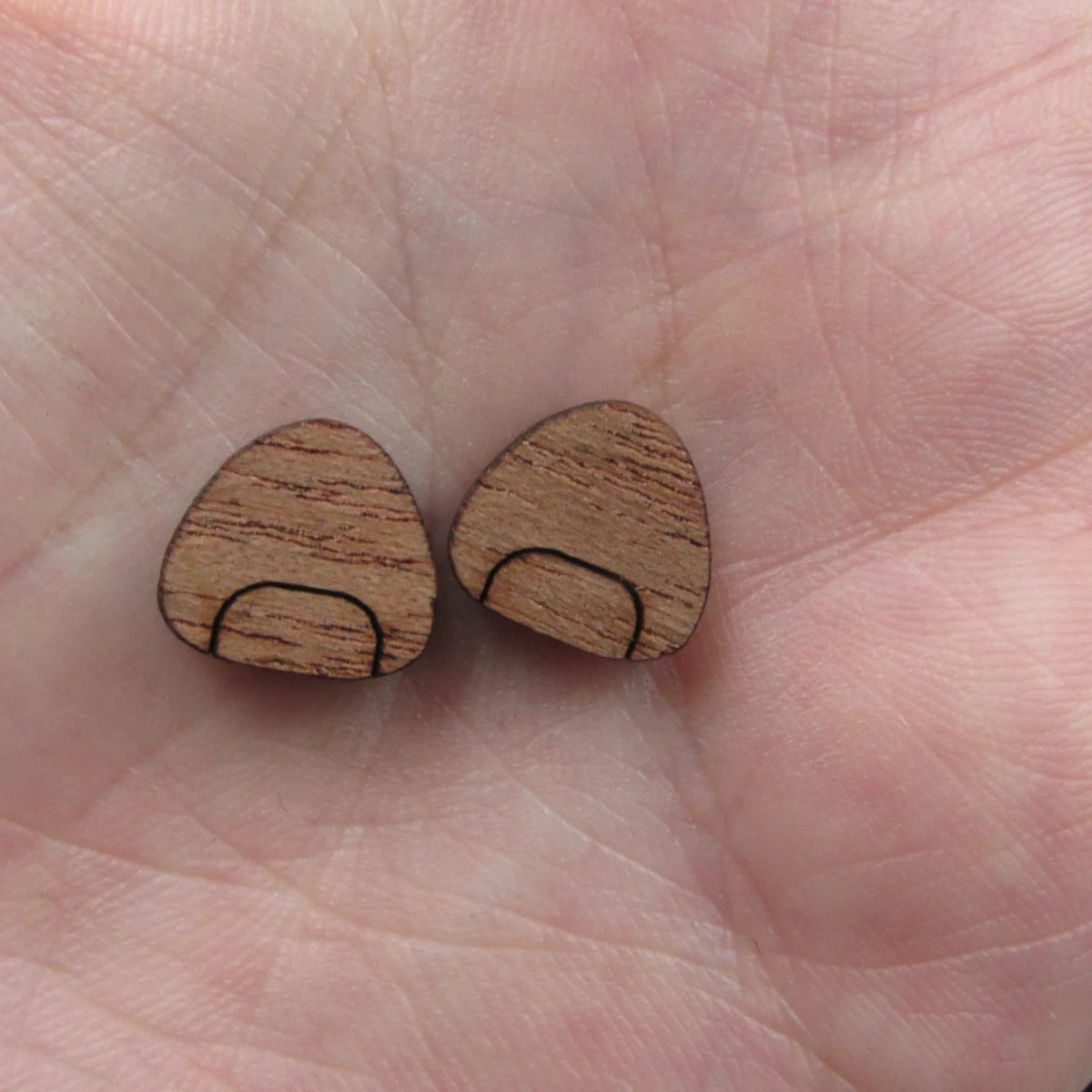5 Pair Unfinished Blank  Food Wood Cabochon Sushi Wooden Shape Charm Pendant For DIY Jewerly Earring Suppliers