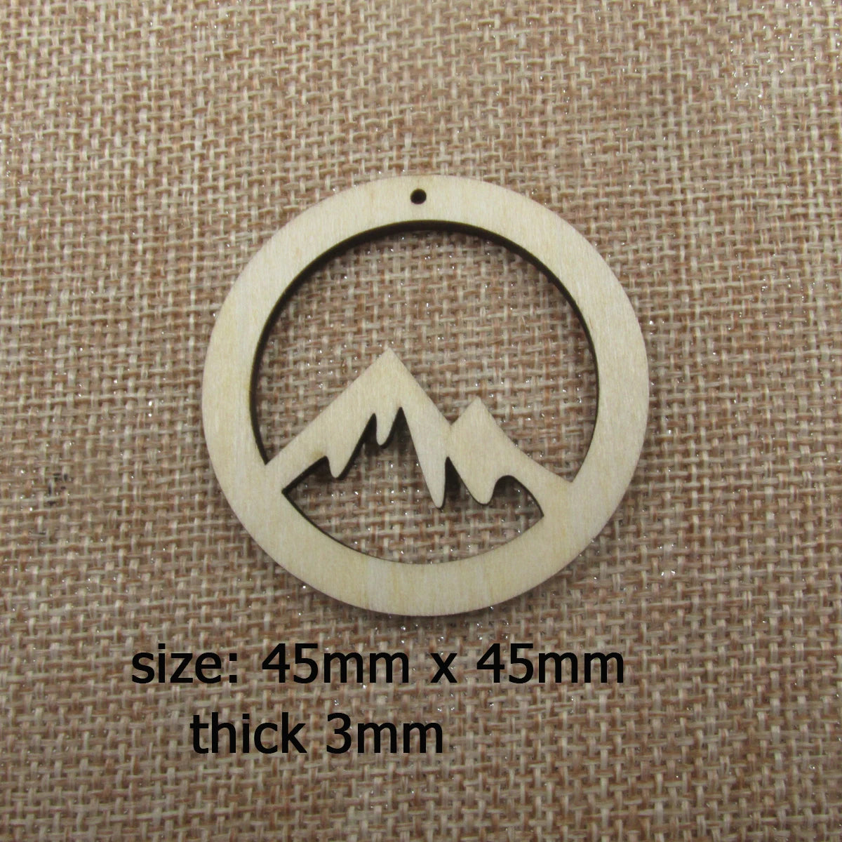 10pcs Unfinished Wood Mountain Hill Jewelry Findings Mountains Earring Hoops  for Macrame DIY Wooden Earring Blanks