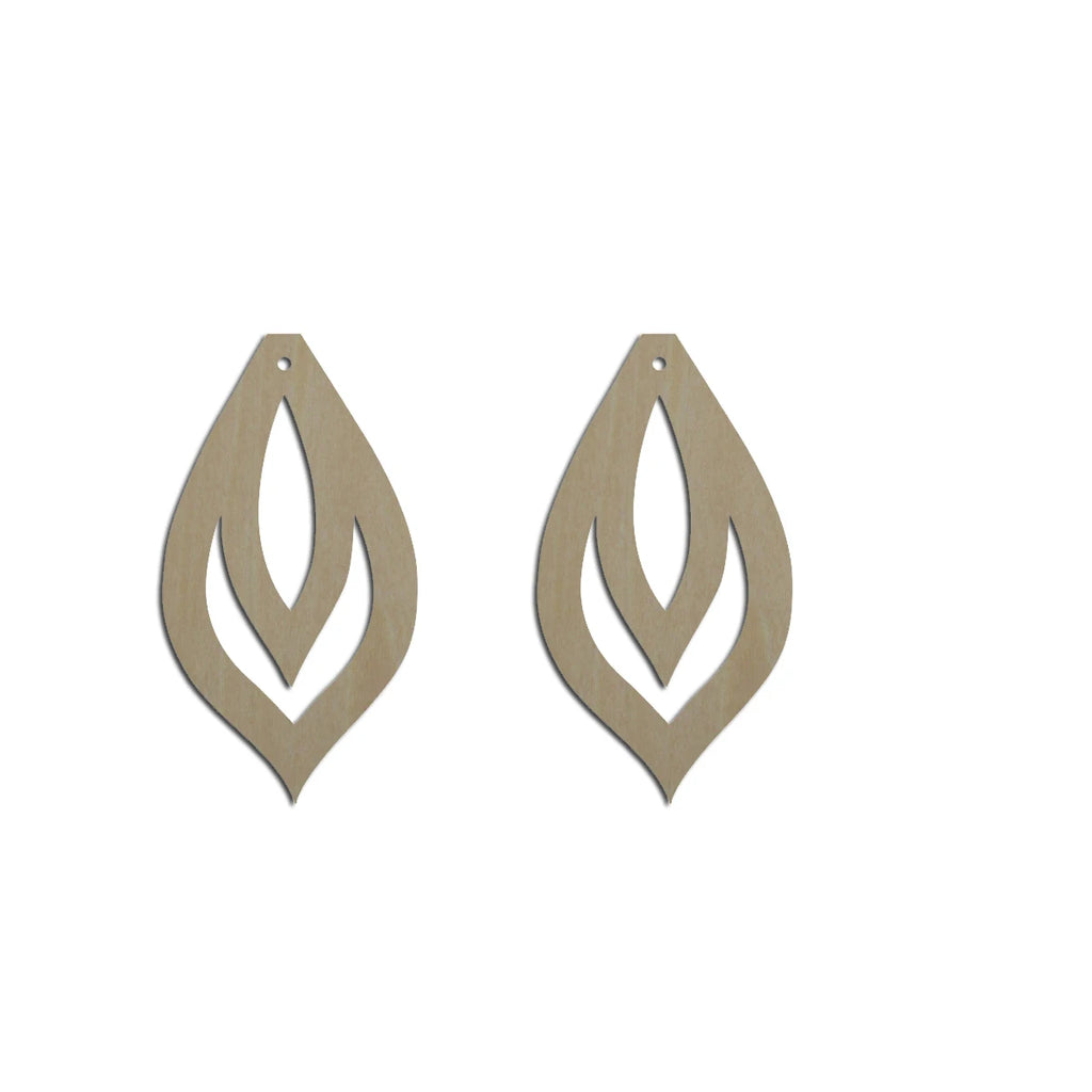 10pcs Unfinished Wood Blanks Fall Leaf Shape Macrame Earring Part Findings Wholesale For DIY Jewelry Making