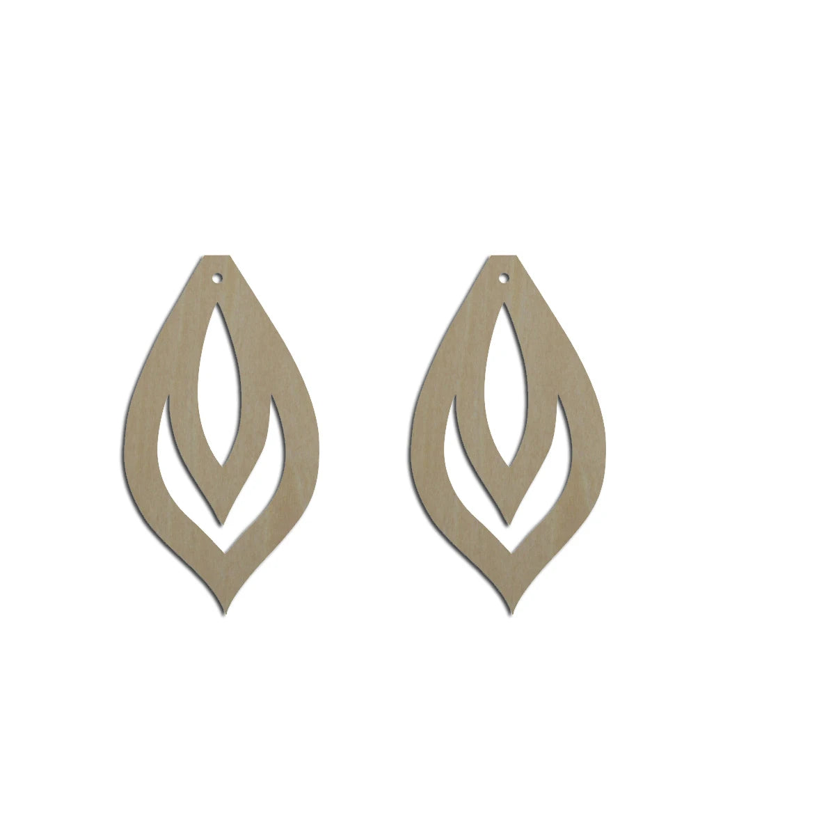 10pcs Unfinished Wood Blanks Fall Leaf Shape Macrame Earring Part Findings Wholesale For DIY Jewelry Making