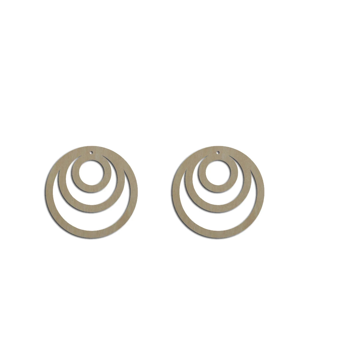 10pcs Unfinished Wood Blanks Fashion Geometric Circle Hoop Shape Macrame Earring Part Findings Wholesale For DIY Jewelry Making