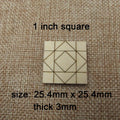 10 Pcs Unfinished Miniature Wooden Flooring Tiles, DIY Dollhouse, Furniture Crafts, Remodeling, Miniature