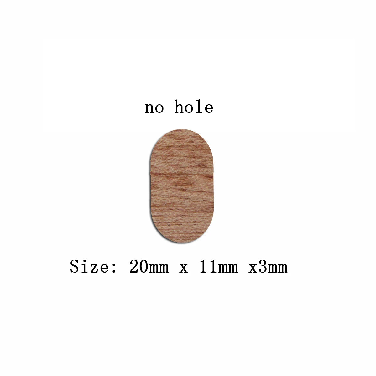 6pcs Unfinished Blank Wooden Geometric Oval Stud Earring Connector Pendant for Women Female Jewelry Making DIY Crafting