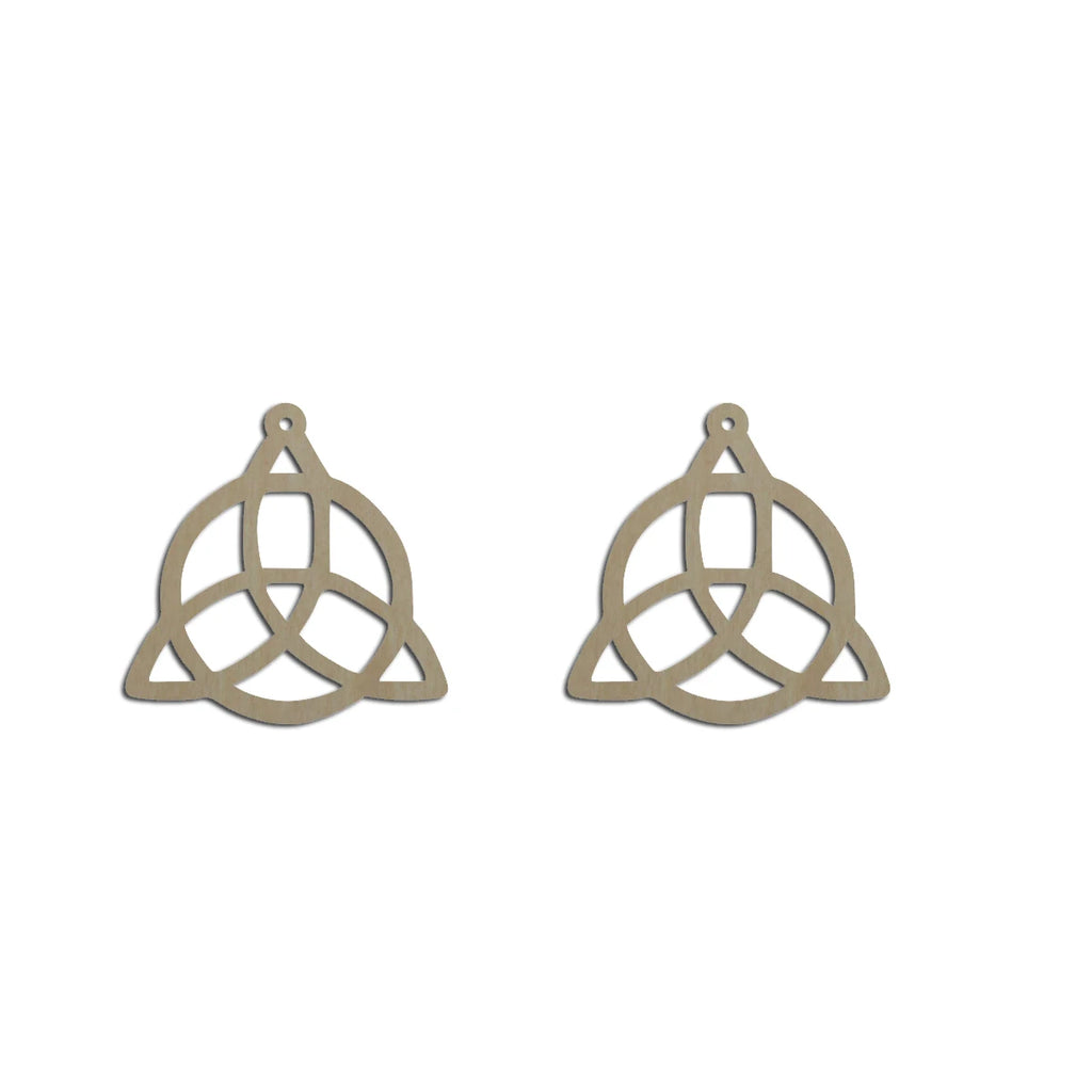 10pcs Unfinished Wood Blank Unique Flower Lotus Shape Macrame Earring Part Findings For DIY Jewelry Making