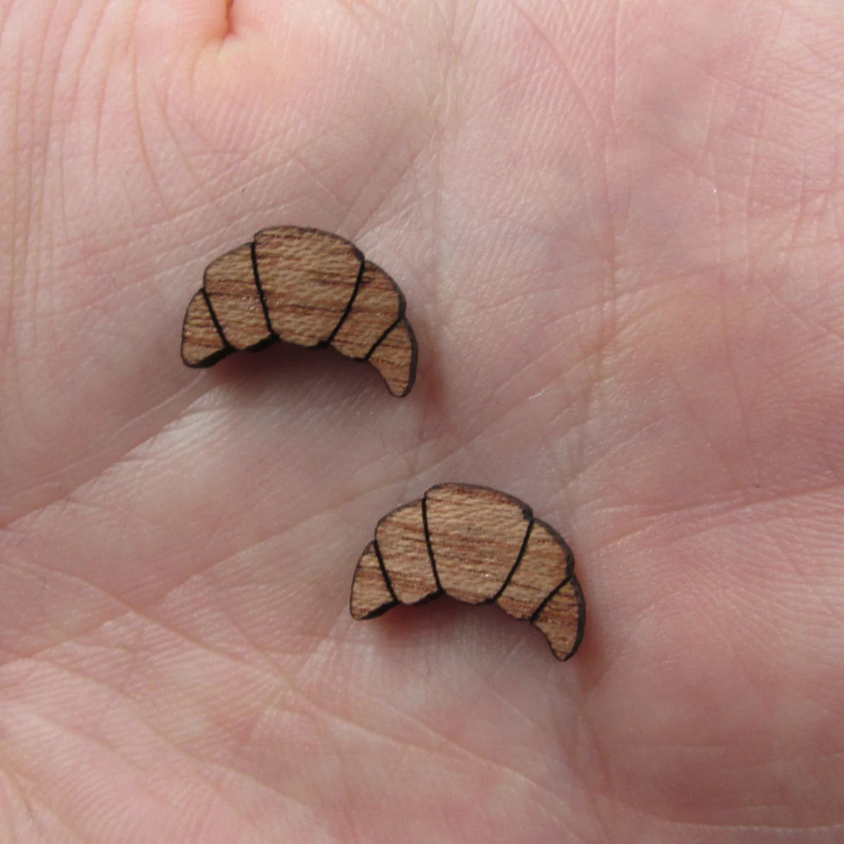 5 Pair Unfinished Blank Foods Wood Cabochon Bread Bakery Wooden Shape Charms Pendant For DIY Jewerly Earrings Suppliers