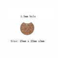 6pcs Unfinished Blank Wooden Round Circle Charm Connector Semicircle Pendant for Women Female Jewelry Making DIY Crafting