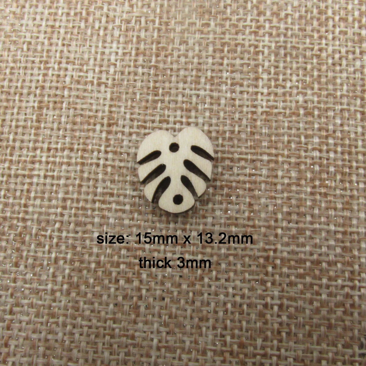 10 Pcs Unfinished Blank Wooden Tropical Leaves Charms Shape Cutout Plywood Connector Jewelry Finding Supplies