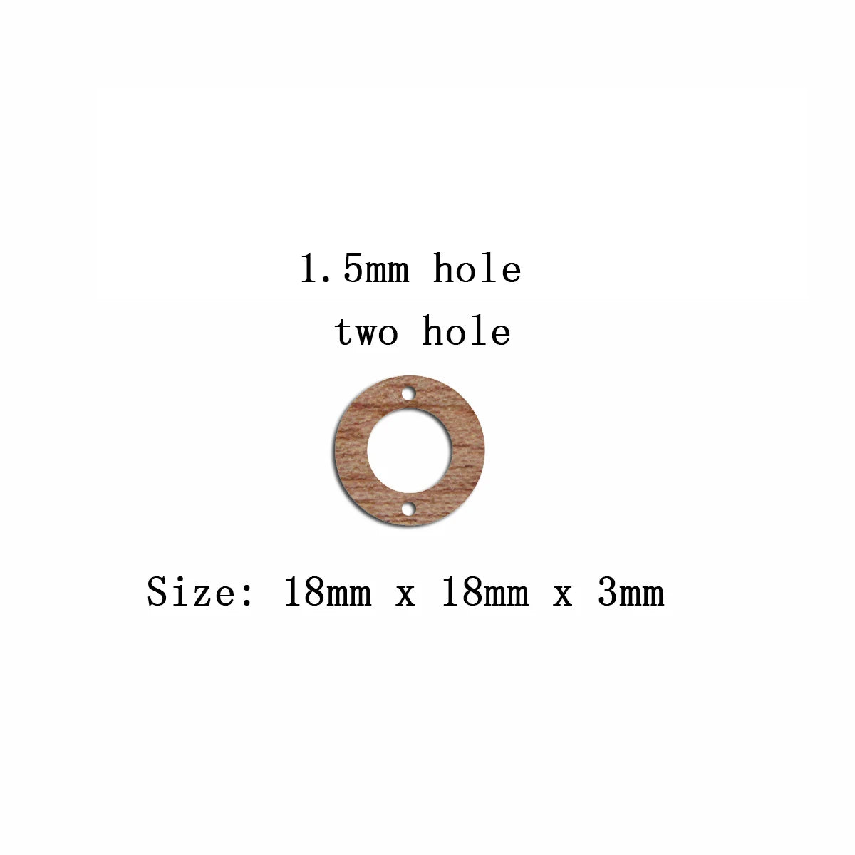 6pcs Unfinished Blank Wooden Round Circle Hoop Charm Connector Pendant for Women Female Jewelry Making DIY Crafting