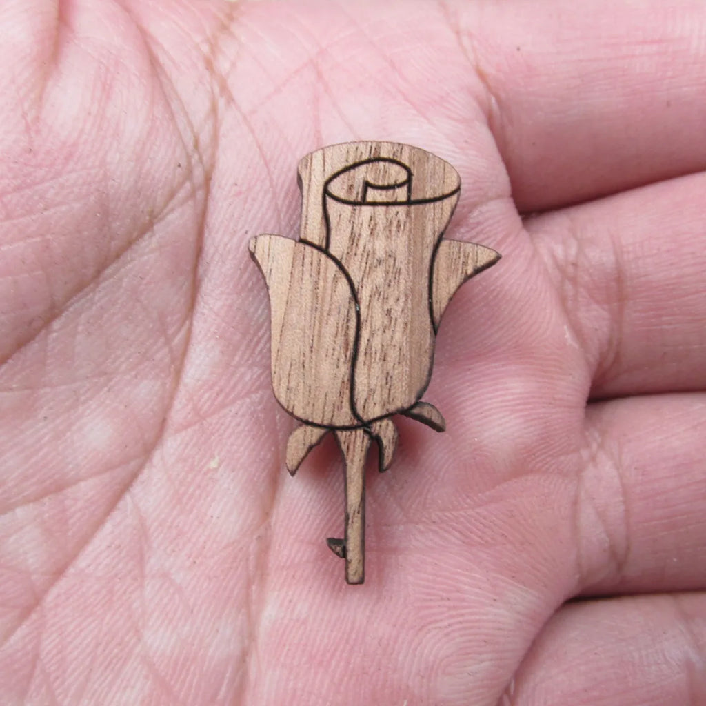 Laser Cut Jewelry Supplies Lotus Flower Unfinished Wooden Charms Pendants For Brooches Necklace  Jewerly Making