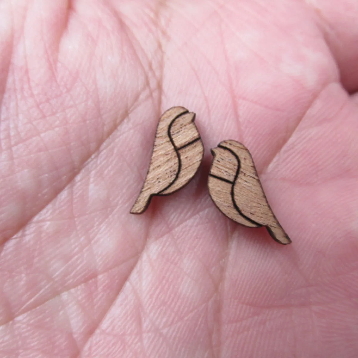 Laser Cut Unfinished Blank Wooden Bird Cabochon Charms For DIY Wood Craft  Earring Stud  Jewerly