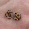 5 Pair Unfinished Blank Laser Cut Foods Wood Cabochon Coffee Cup Wooden Shape Charms Pendant For DIY Jewerly Earrings Suppliers