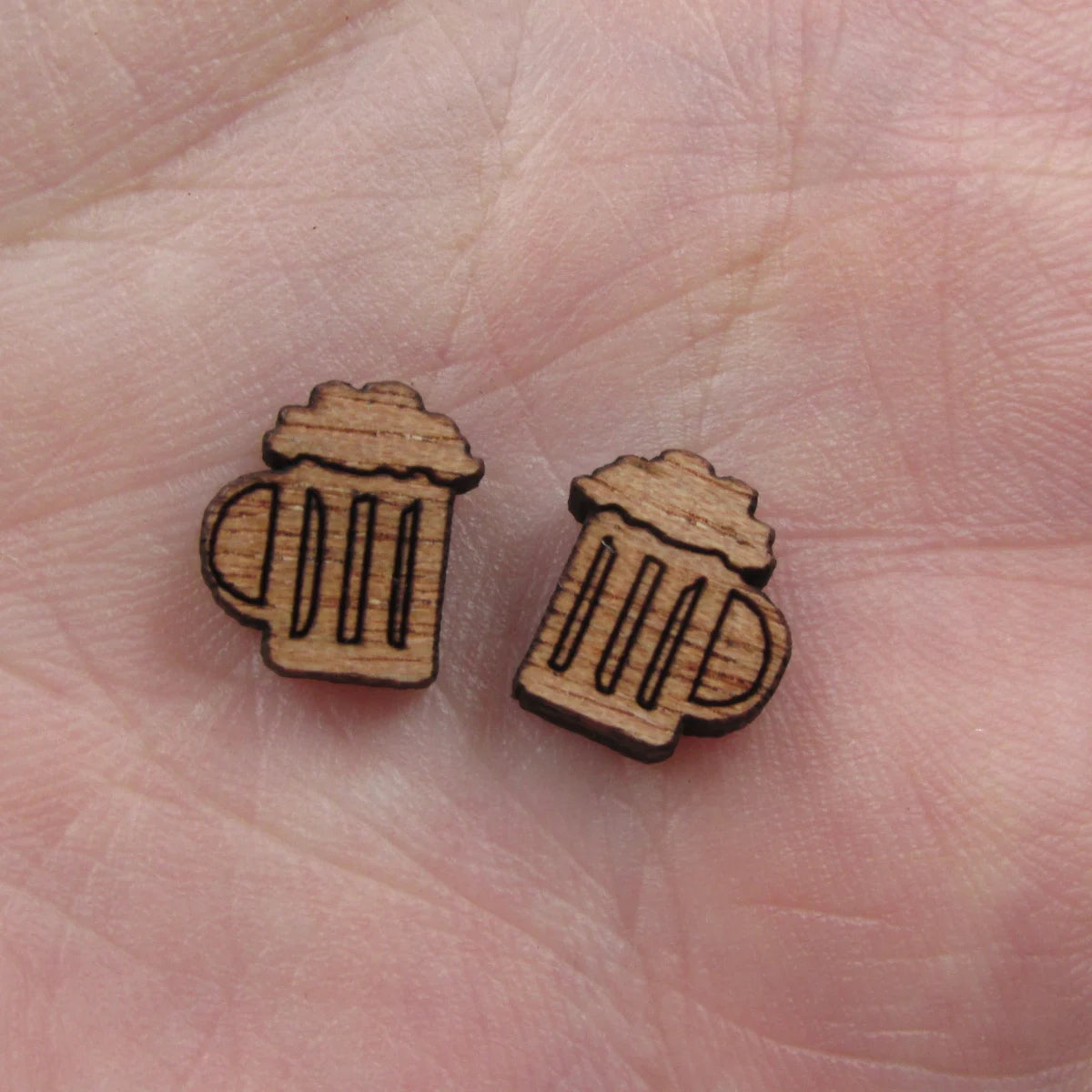5 Pair Unfinished Blank Laser Cut Foods Wood Cabochon Coffee Cup Wooden Shape Charms Pendant For DIY Jewerly Earrings Suppliers
