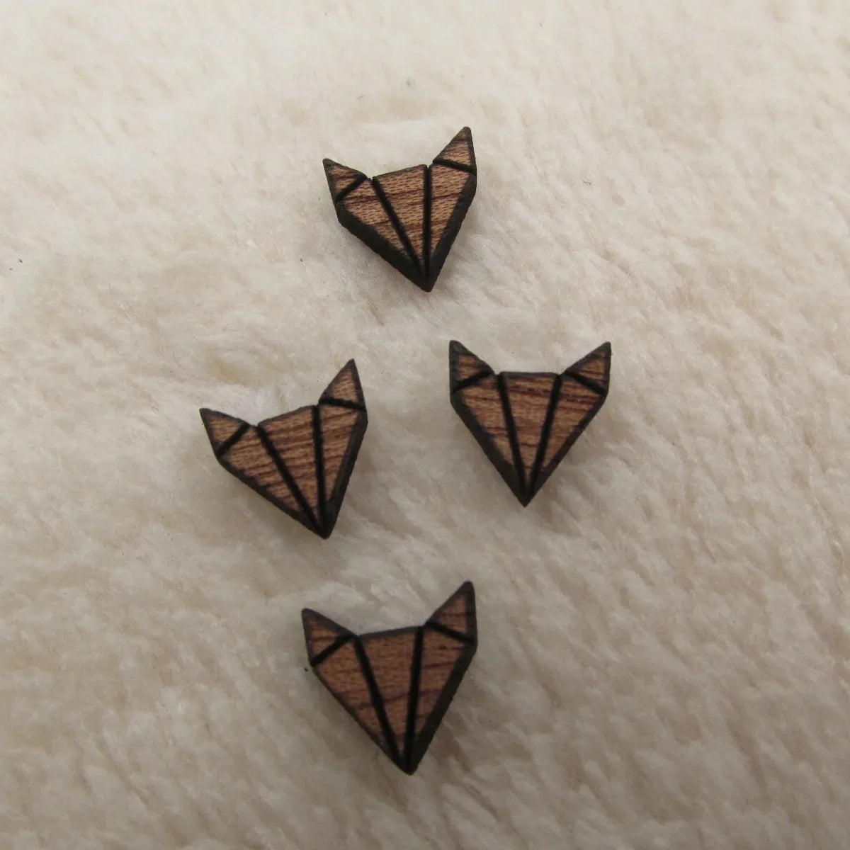 10pcs Unfinished Wooden Fox Charm Wood Cabochon Fox Pendant Perfect For DIY Craft Laser Cut Earring Stud Jewerly Supplies