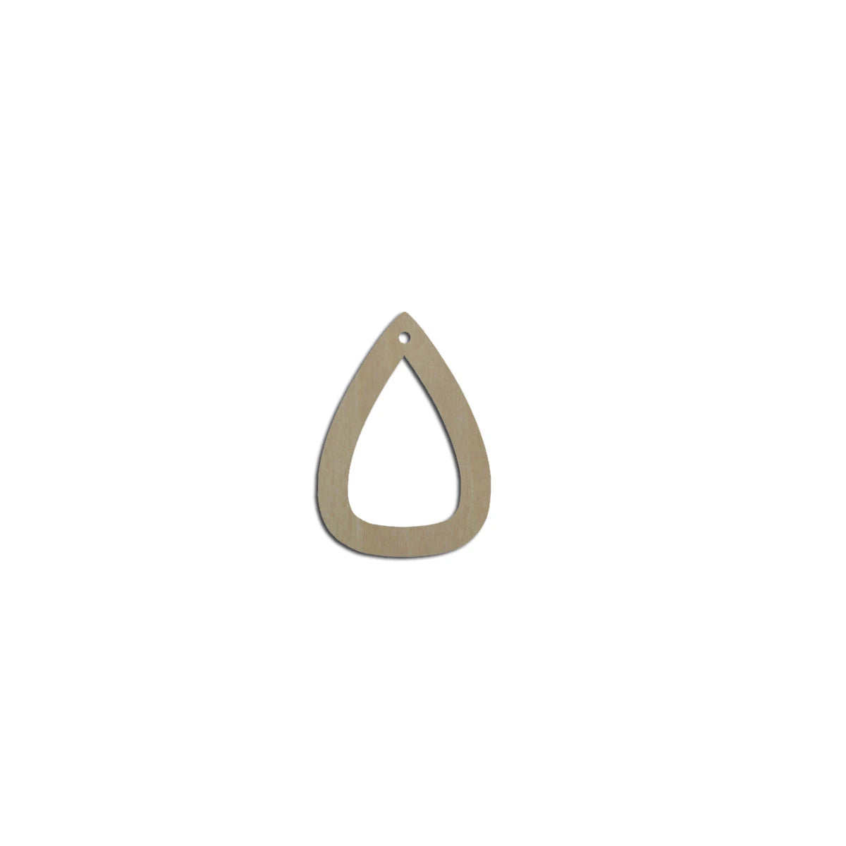 10pcs Unfinished Blank Wood Geometric Triangle Teardrop Cutout Shape Earring Pendant Jewelry Charm Finding