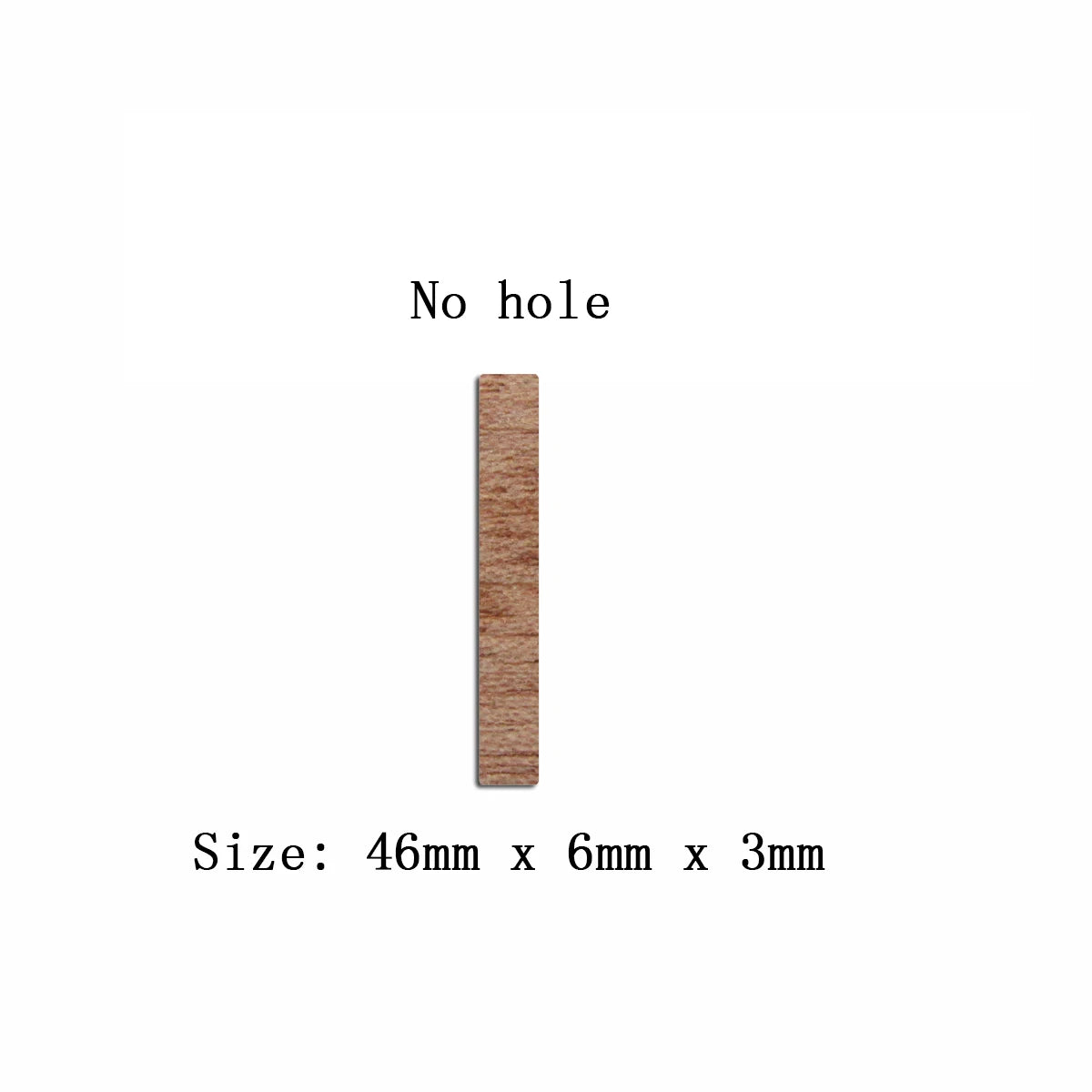 6pcs Unfinished Blank Wooden Long Bar Rectangle Earring Charms Connector Pendant for Women Female Jewelry Making DIY Crafting