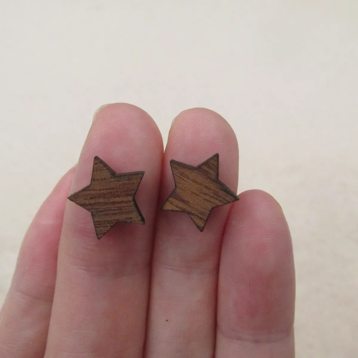 High quality Blank Tiny Wood Star Moon Cabochon Accessories Unfinished Rustic Beads For Earring Stud Making