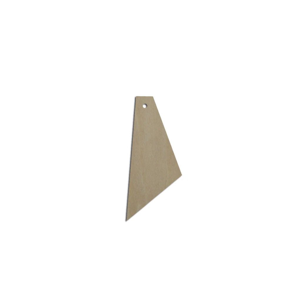 10pcs  Unfinished Blank Wood Geometric Hollow Teardrop Anomaly Cutout Shape Earring Pendant Jewelry Charm Finding