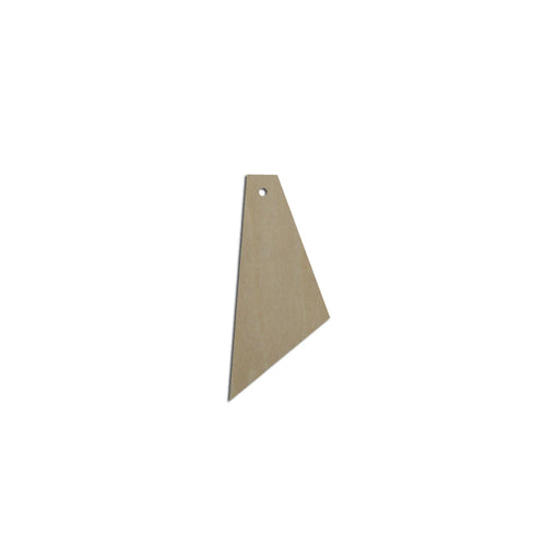 10pcs  Unfinished Blank Wood Geometric Hollow Teardrop Anomaly Cutout Shape Earring Pendant Jewelry Charm Finding