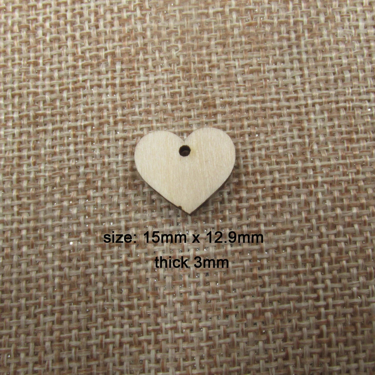 10 Pcs Unfinished Blank Wooden Heart Shape Cutout Plywood Connector Jewelry Finding Supplies