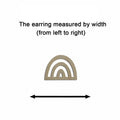 10pcs Unfinished Wood Blank Geometric Rainbow Shape Macrame Earring Part Findings Wholesale For DIY Jewelry Making