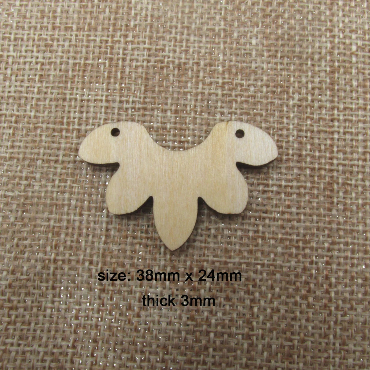 10 Pcs Unfinished Blank Wooden Flower Lotus Shape Cutout Plywood Connector Jewelry Finding Supplies