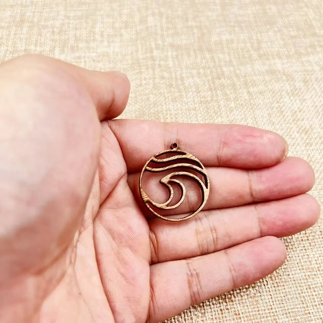 6pcs Unfinished Wood Wave Connector Sea Charms Ocean Beach Earring Pendants For Jewelry Making DIY Handmade Crafte
