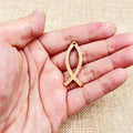 6pcs Unfinished Wood Sea Animal Fishbone Charms Fish Bone Earring Pendants For Jewelry Making DIY Handmade Crafte