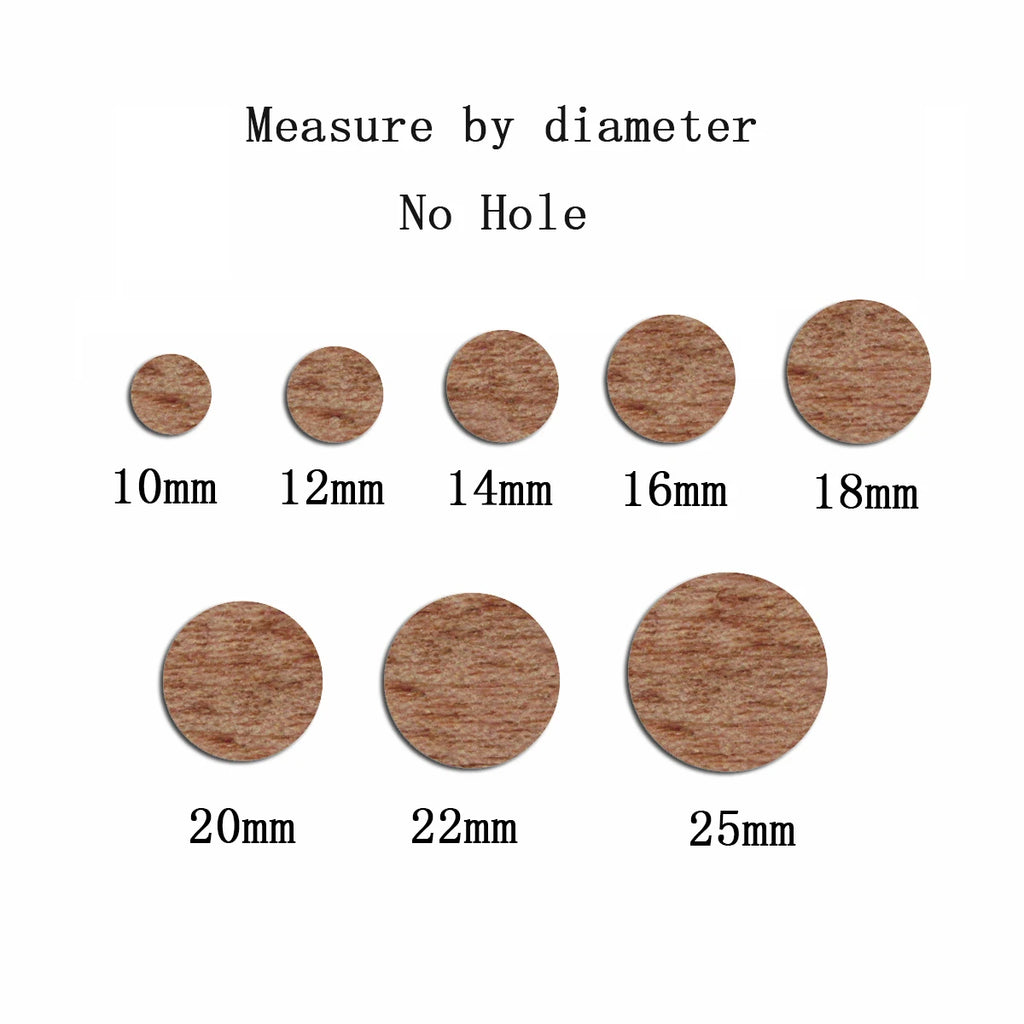 6pcs Unfinished Blank Wooden Geometric Circle Round No Holes Earring Connector Pendant for Jewelry Making DIY Crafting