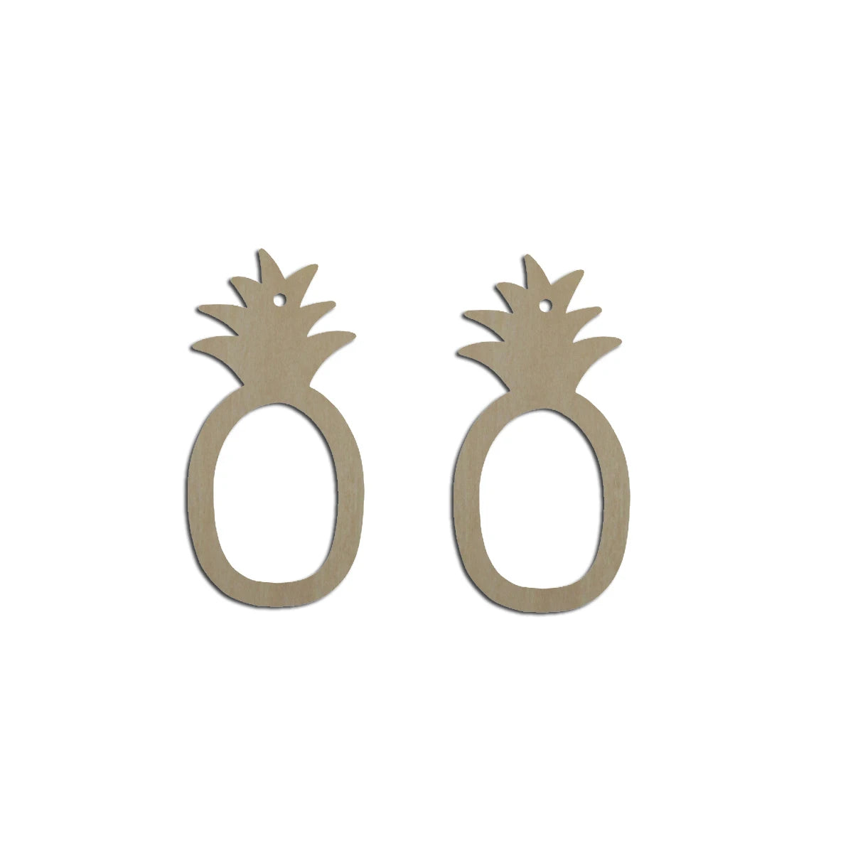 10pcs Unfinished Wood Blanks Fruit Pinapple Shape Macrame Earring Part Findings Wholesale For DIY Jewelry Making