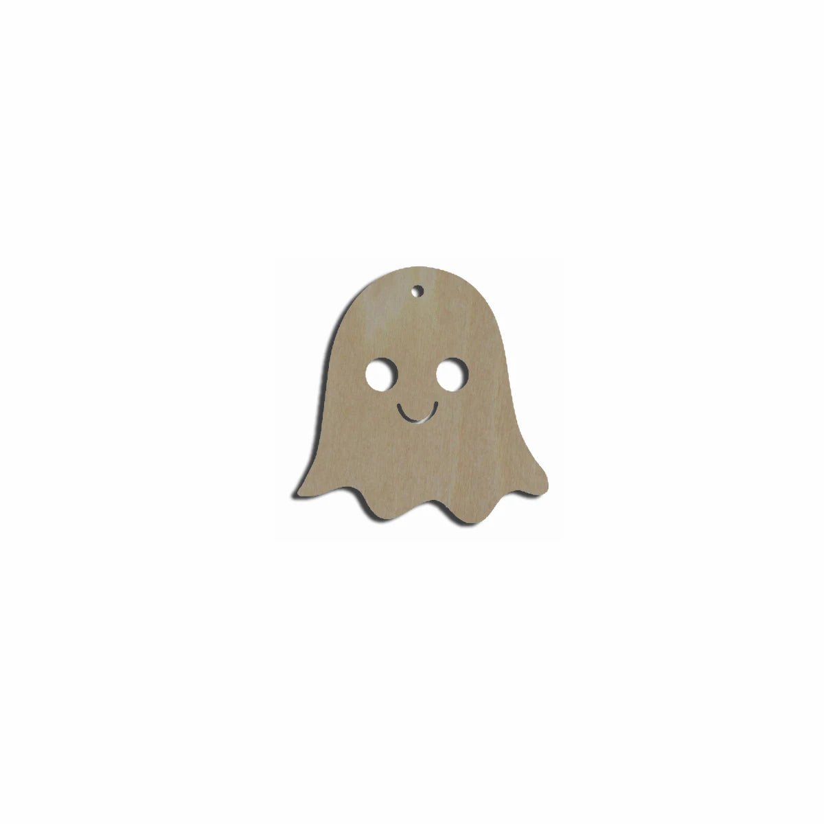 10pcs Bulk Unfinished Wooden Blank Holiday Halloween Ghost Cutout Shape For Spooky Horror Theme Earring