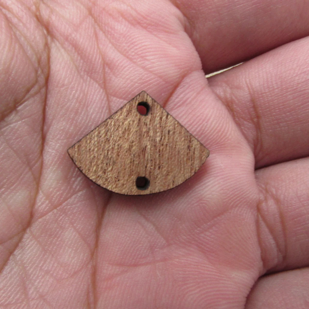 6pcs Unfinished Blank Wooden Circular Sector Fan Wood Shape Cutout Connector For  DIY Necklace Earring Making Jewelry