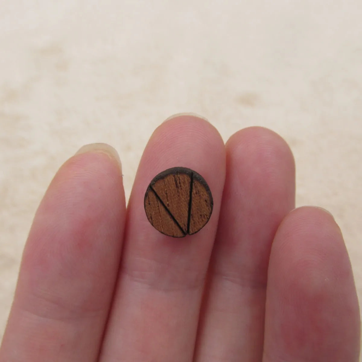 Geometric Round Circle WOOD CUT Earrings Studs For Custom Made Hand Painted Earring Jewerly  supplier