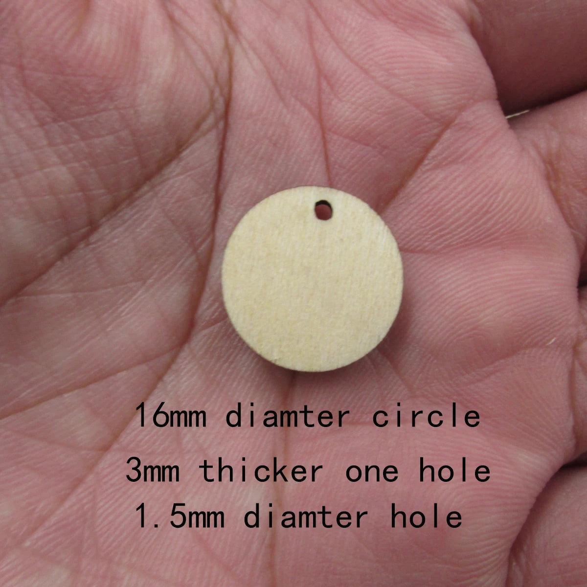 10 Pcs Unfinished Blank Wooden Geometric Circle Round Shape Cutout Plywood Connector Jewelry Finding Supplies For Earrings