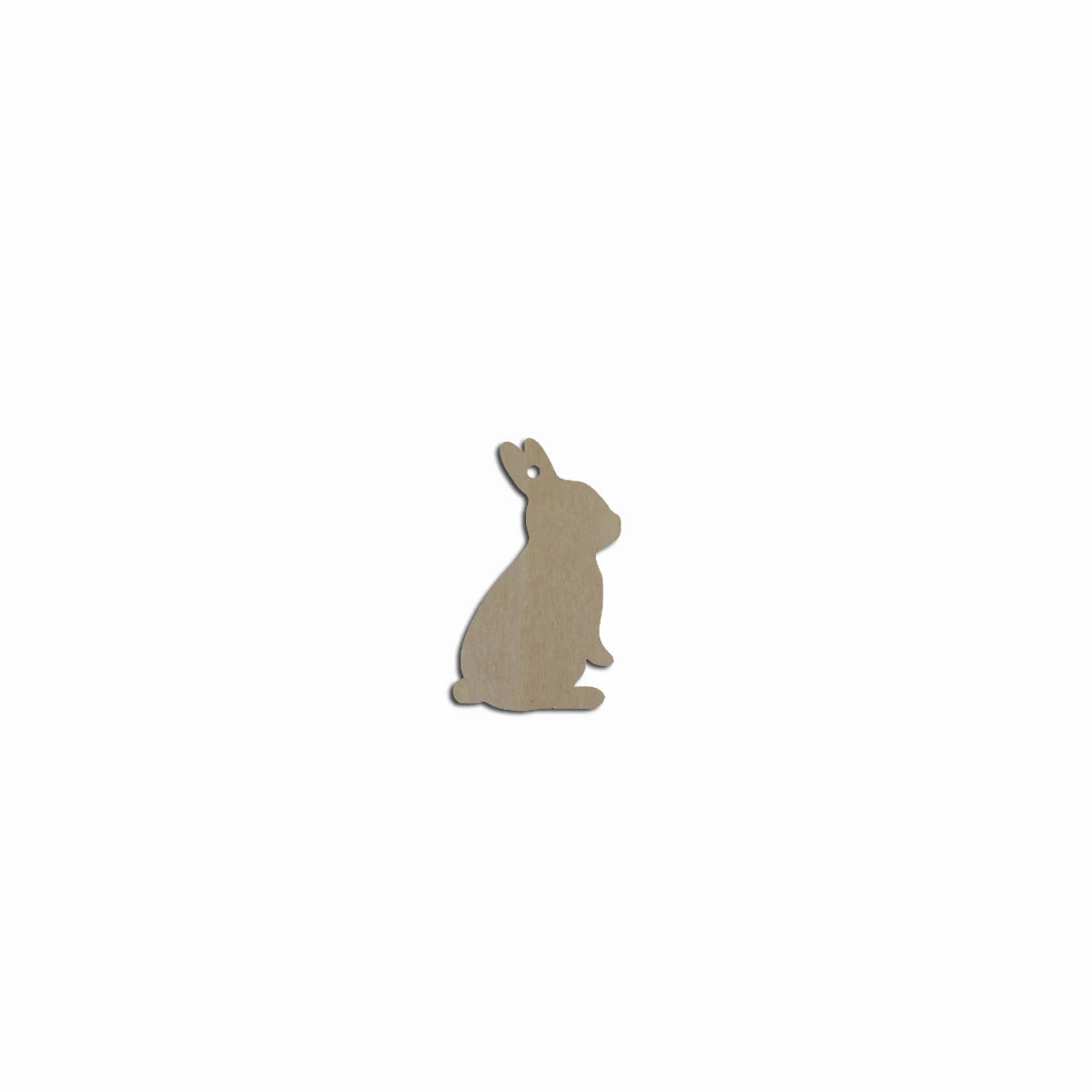 10pcs Unfinished Blank Wood Easter Rabbit Bunny Charm Pendant Necklace Cutout Shape Jewelry Finding For Women Earrings