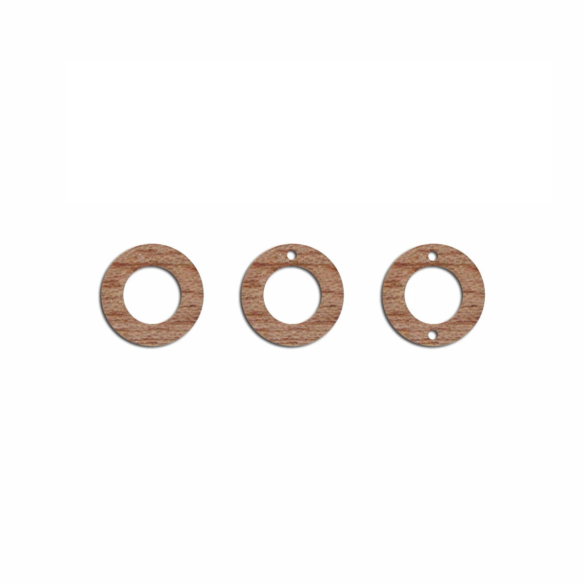6pcs Unfinished Blank Wooden Round Circle Hoop Charm Connector Pendant for Women Female Jewelry Making DIY Crafting