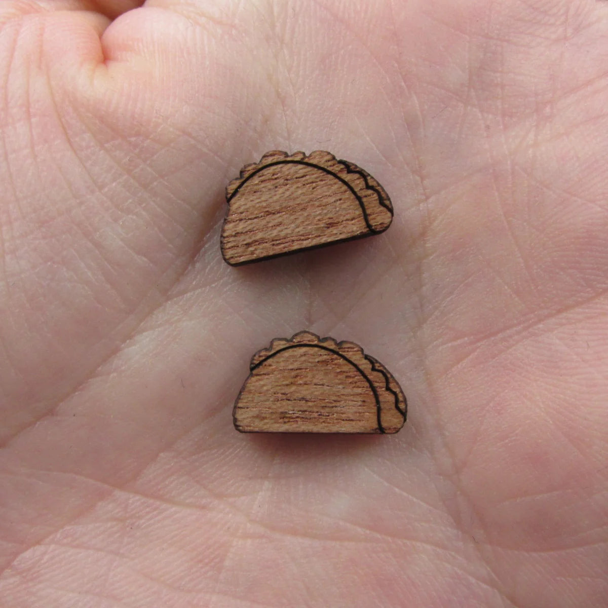 5 Pair Unfinished Blank Foods Wood Cabochon Candy Wooden Shape Charms Pendant For DIY Jewerly Earrings Suppliers