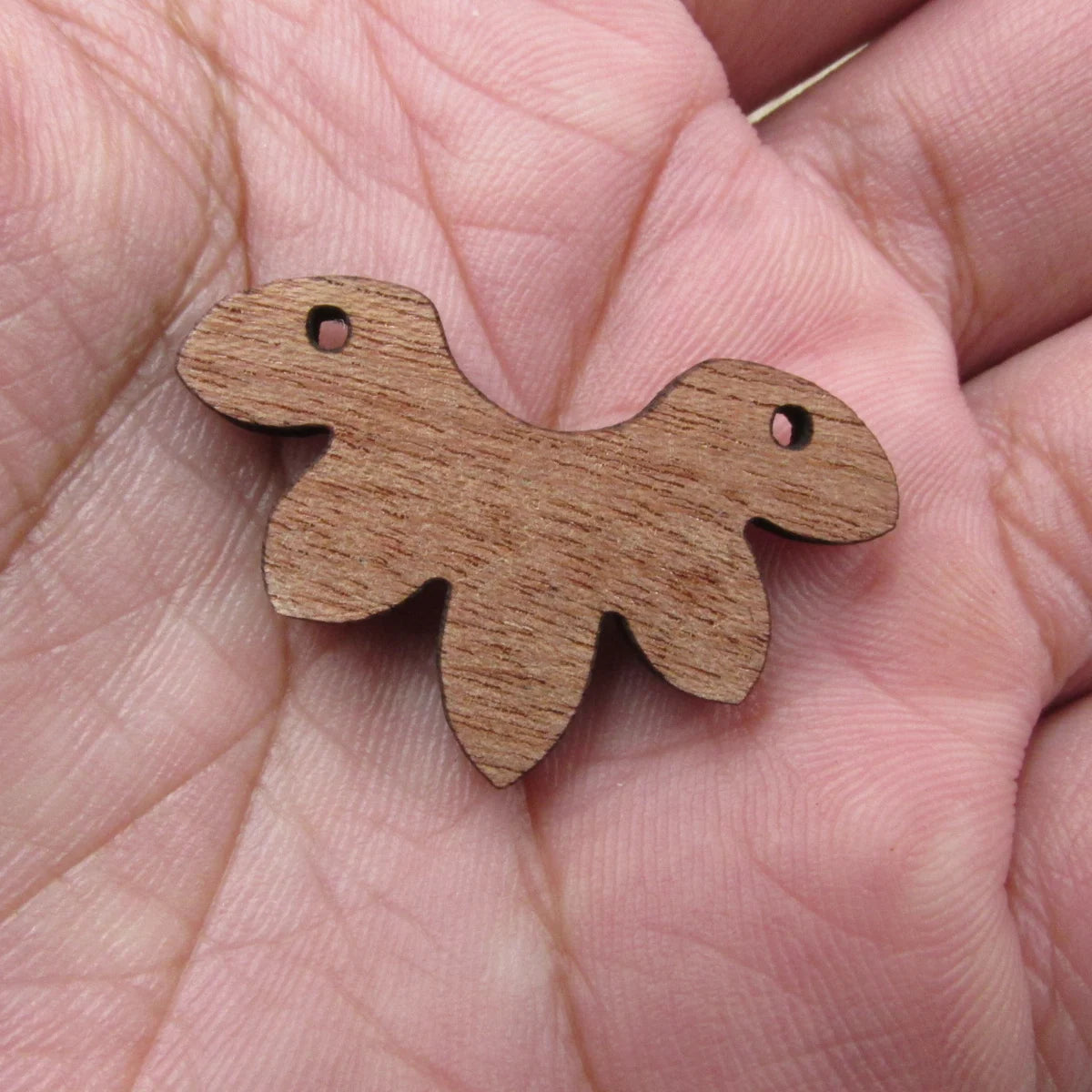 6 Pcs Unfinished Blank Wooden Lotus Star Wood Connector Shape Cutout For Necklace Earring Pendant DIY Making Jewelry